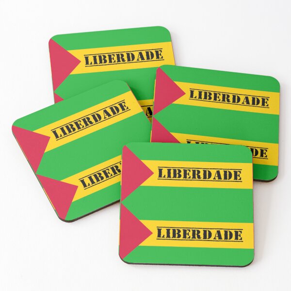Aperçu de l'œuvre pró-liberdade da bandeira de São Tomé (drapeau pro-liberté de Sao Tomé et Principe) créée et vendue par JonathanR1994.