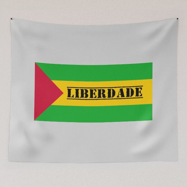 Aperçu de l'œuvre pró-liberdade da bandeira de São Tomé (drapeau pro-liberté de Sao Tomé et Principe) créée et vendue par JonathanR1994.