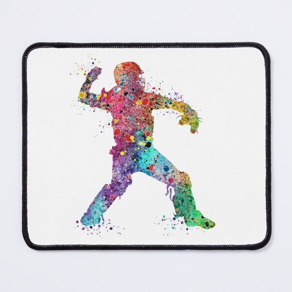 Item preview, Baseball Girl Catcher Softball Player Watercolor Silhouette designed and sold by LotusGifts.
