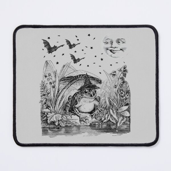 Item preview, Vintage Halloween Cottagecore Frog under Mushroom Umbrella  designed and sold by funnytshirtemp.
