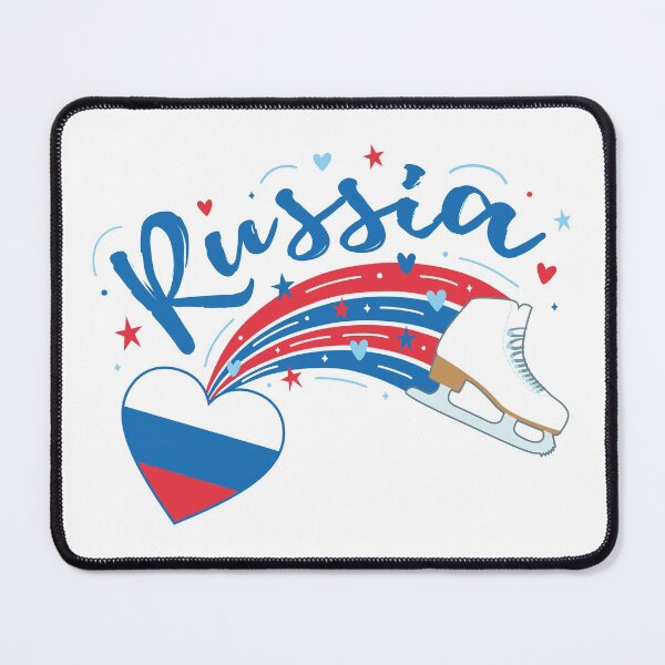 Item preview, Russian Figure Skating (white background) designed and sold by TripleTriple.