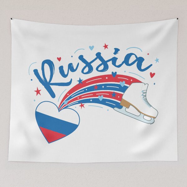 Item preview, Russian Figure Skating (white background) designed and sold by TripleTriple.