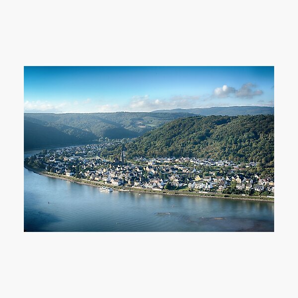 Braubach Rhineland from Marksburg Castle Photographic Print