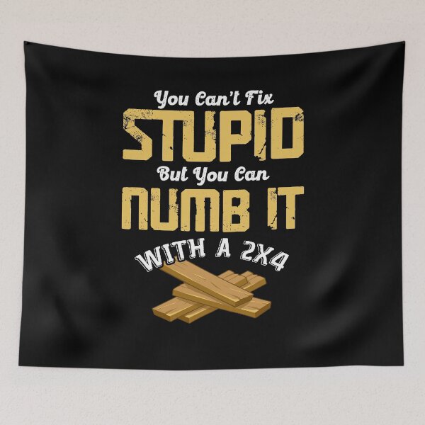 Item preview, You Can't Fix Stupid But You Can Numb It With 2x4 designed and sold by roxy7922.