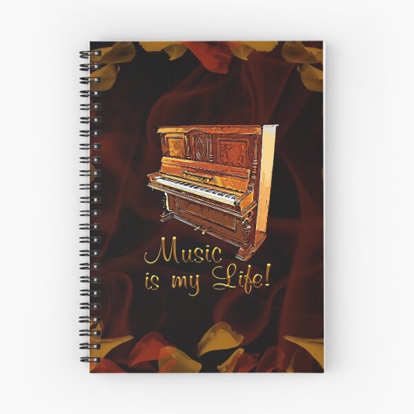 Artikelvorschau, Klavier mit Spruch MUSIC IS MY LIFE! entworfen und verkauft von Legakulie.