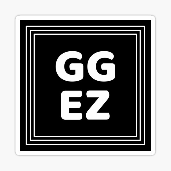 Pegatinas Gg Ez Redbubble