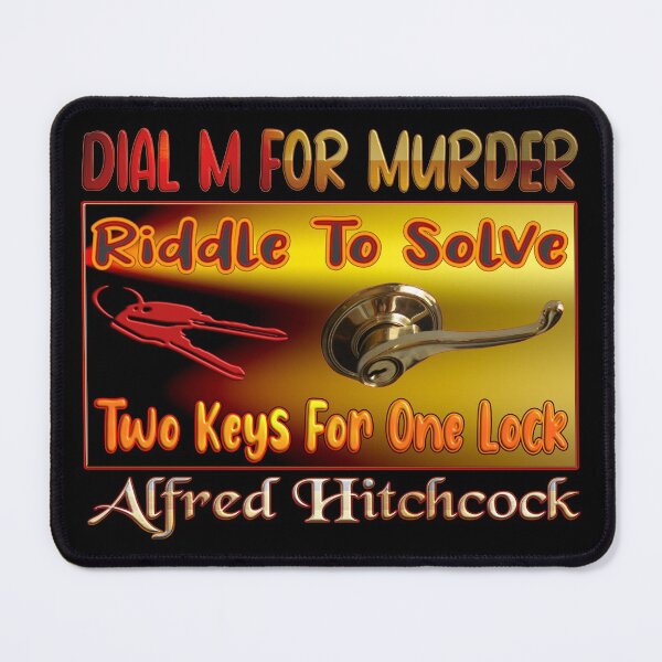 Item preview, DIAL M FOR MURDER - RIDDLE TO SOLVE - TWO KEYS FOR ONE LOCK - ALFRED HITCHCOCK designed and sold by Ralek.