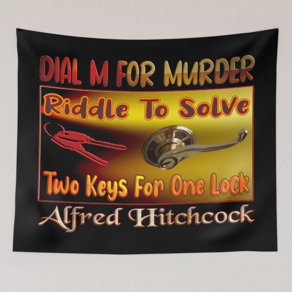 Item preview, DIAL M FOR MURDER - RIDDLE TO SOLVE -  TWO KEYS FOR ONE LOCK - ALFRED HITCHCOCK  designed and sold by Ralek.
