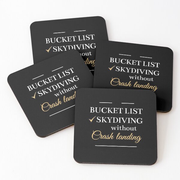Item preview, Skydiving Bucket List Without Crash Landing designed and sold by WholesumArt.