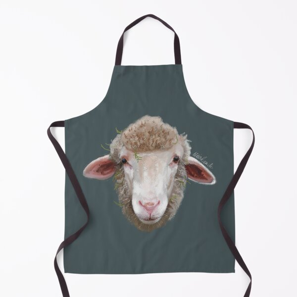 Item preview, Soft Merino Sheep Woolly Face covered in moss designed and sold by Wieskunde.