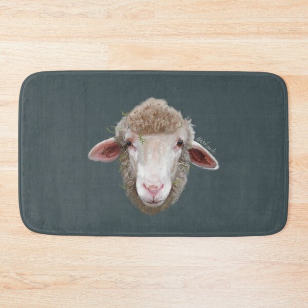 Item preview, Soft Merino Sheep Woolly Face covered in moss designed and sold by Wieskunde.