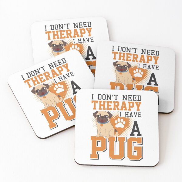 Item preview, I DON'T NEED THERAPY I HAVE A PUG COLLECTION designed and sold by JRM Tees & More Store.