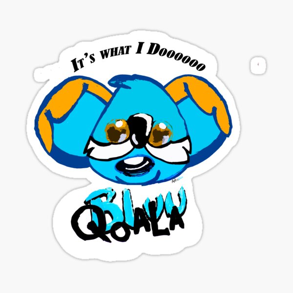 Koala Blue Sticker