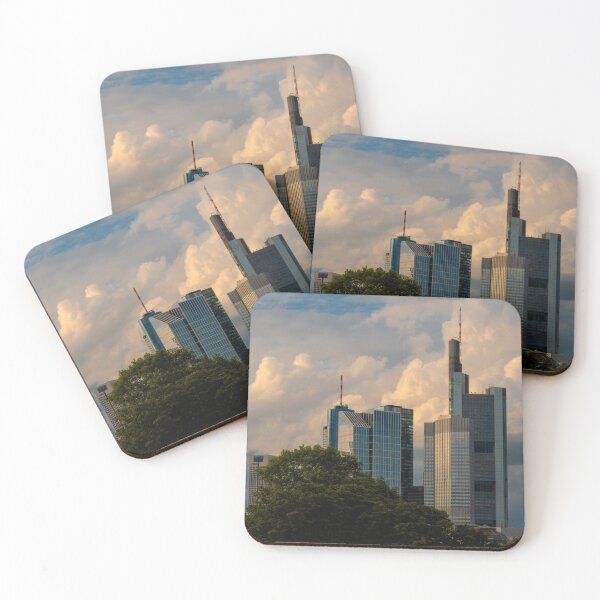 Item preview, Frankfurt am Main Sunset Skyline designed and sold by nbrandsberg.