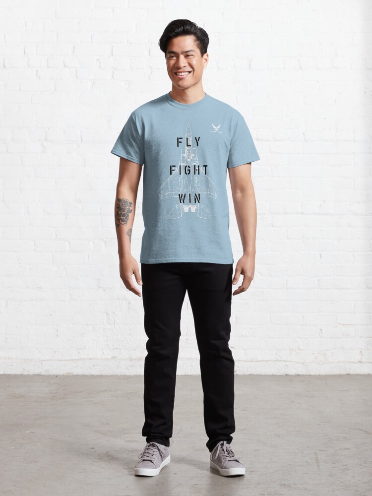 Thumbnail 3 of 7, Classic T-Shirt, Fly Fight Win USAF designed and sold by Aeronautdesign.
