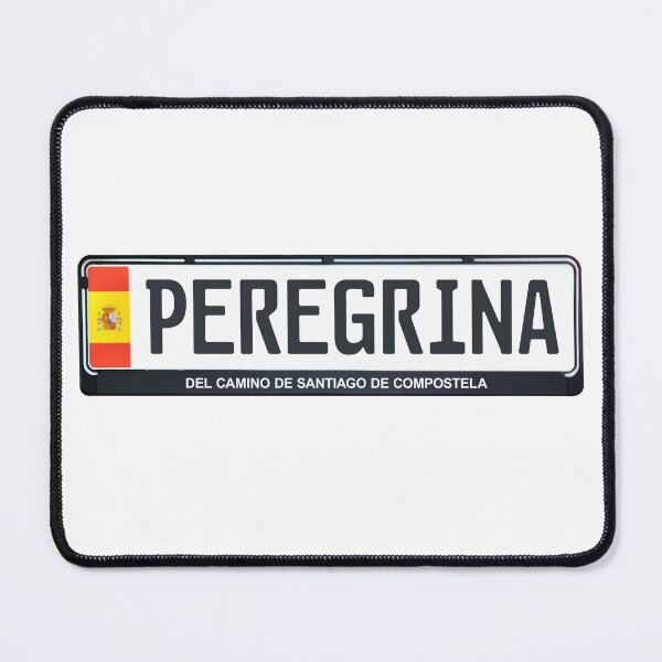 Item preview, Peregrina del Camino Car Plate designed and sold by Caminovi.