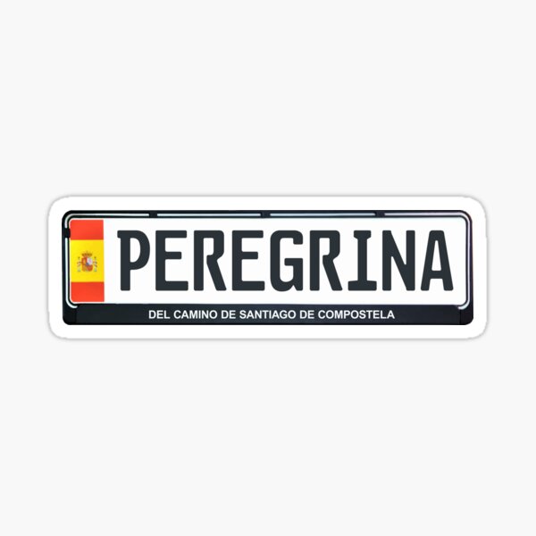 Artikel-Vorschau von Autokennzeichen Peregrina del Camino, designt und verkauft von Caminovi.