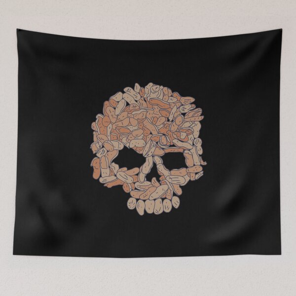 Item preview, Peanut Allergy - Nut Skull - Death Symbol designed and sold by DeWinnes.
