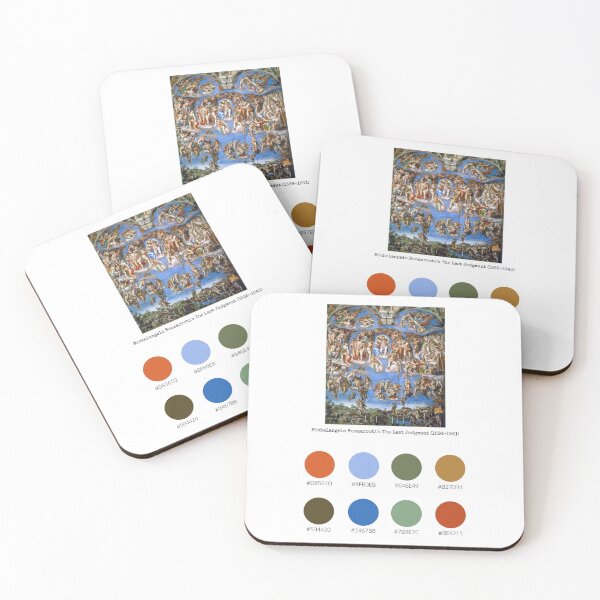 Item preview, Colour Palette of Michelangelo Buonarroti's The Last Judgment (1536-1541) designed and sold by CoffeewithAnh.