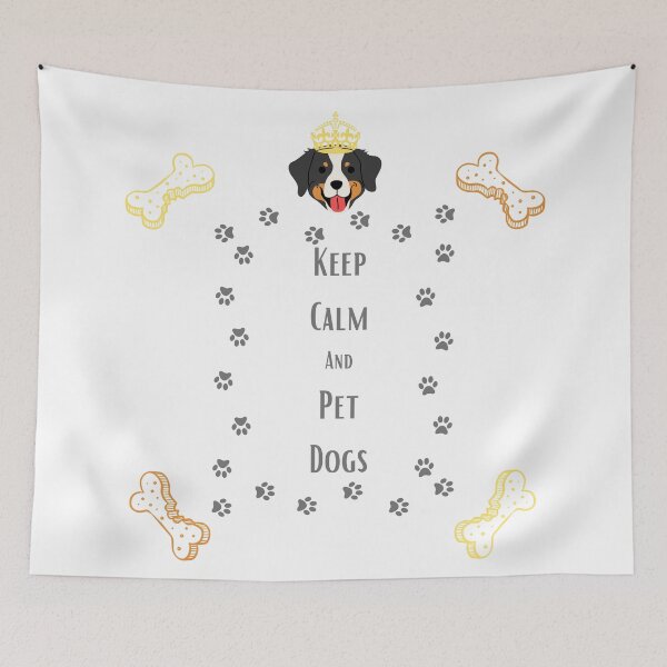 Item preview, Keep Calm And Pet Dogs designed and sold by BunnyPanda0120.