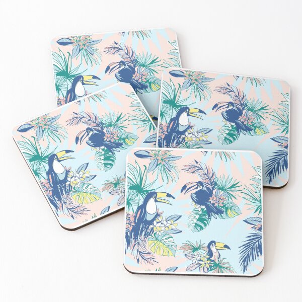 Item preview, Pastel Toucan Tropical bird pattern designed and sold by Hand-drawn.
