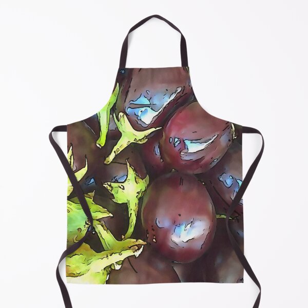 Item preview, Artistic Aubergines Black Outline Art designed and sold by taiche.