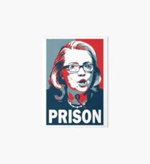 Hillary For Prison Art Board