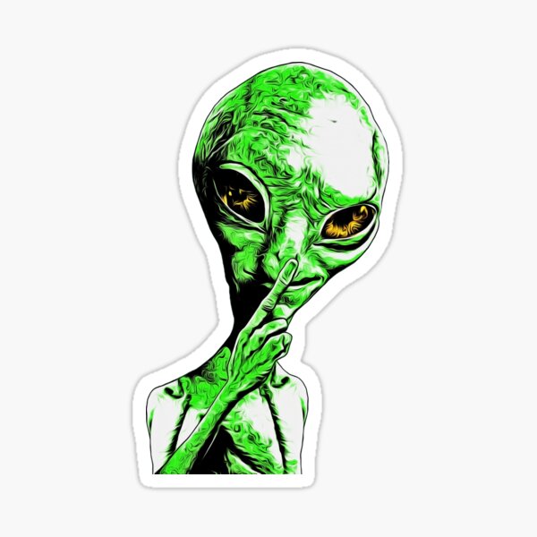 it's our secret UFO Sticker