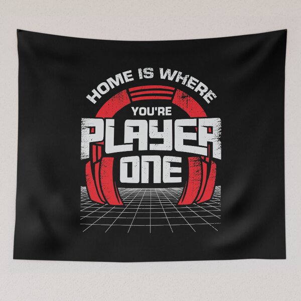 Item preview, Home Is Where You're Player One Gaming Gamer Gift designed and sold by Marcid95.