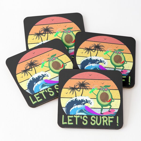 Item preview, Funny Avocado Surfing , Let's Surf designed and sold by MoSaid.