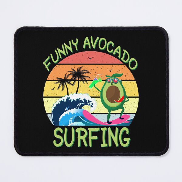 Item preview, Funny Avocado Surfing designed and sold by MoSaid.