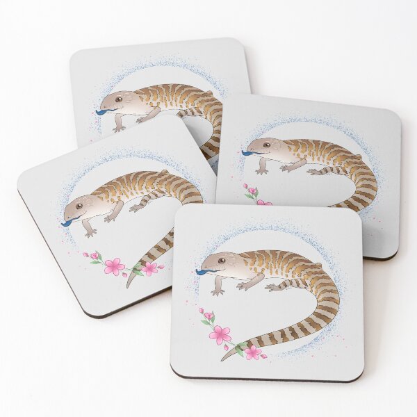 Item preview, Blue Tongue Skink Floral Theme! designed and sold by anacecilia.