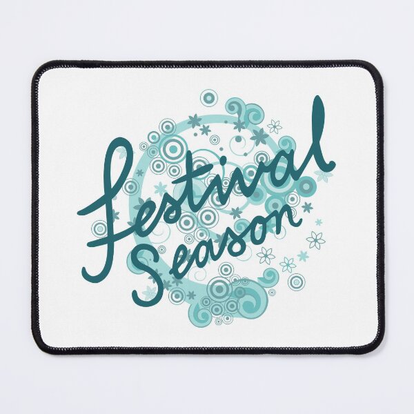Item preview, Festival Season Type Design Teals designed and sold by NataliePaskell.
