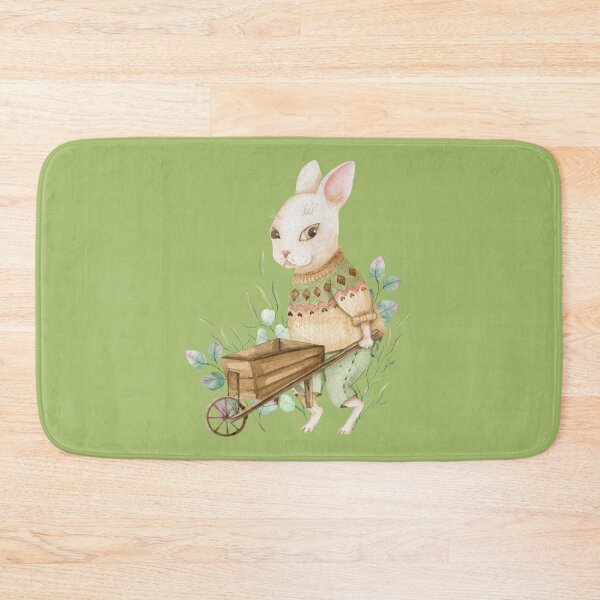 Item preview, Rabbit gardener with a cart designed and sold by MagicStrawberry.