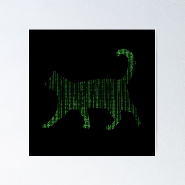 Artikel-Vorschau von Matrix-Katze, designt und verkauft von ARTDAMPLUS.