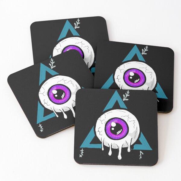 Item preview, Melting purple all seeing eye black background  designed and sold by DemonicGloom.
