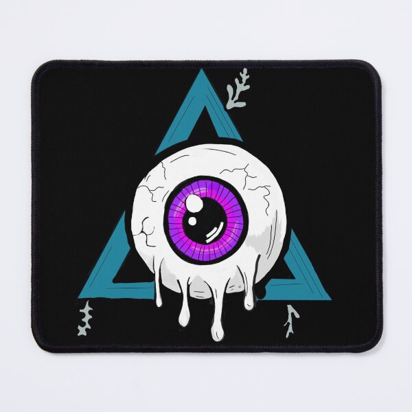 Item preview, Melting purple all seeing eye black background designed and sold by DemonicGloom.