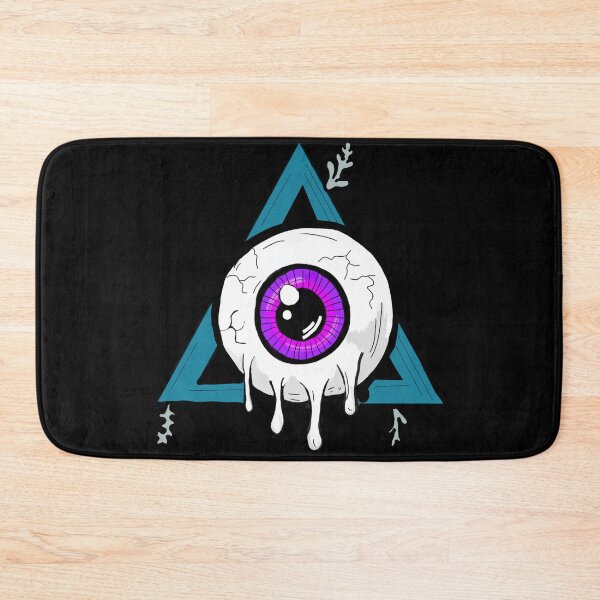 Item preview, Melting purple all seeing eye black background  designed and sold by DemonicGloom.