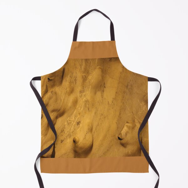 Item preview, Gnomes or trolls on golden yellow cave wall. designed and sold by kall3bu.