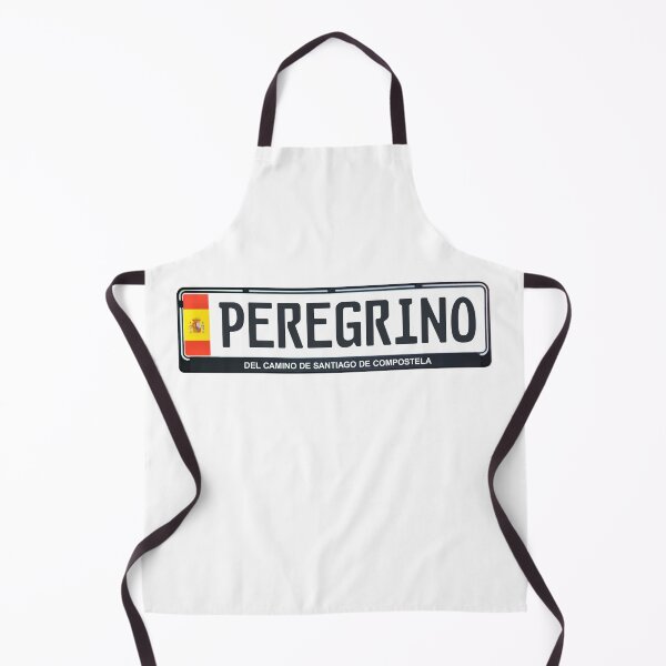 Item preview, Peregrino del Camino Car Plate designed and sold by Caminovi.