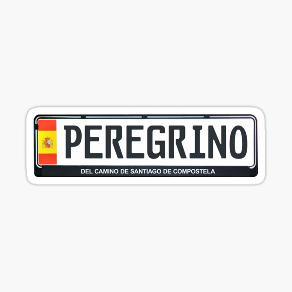 Artikel-Vorschau von Autokennzeichen Peregrino del Camino, designt und verkauft von Caminovi.