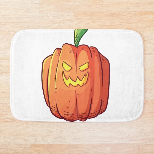 Pumpking Halloween Design Bath Mat