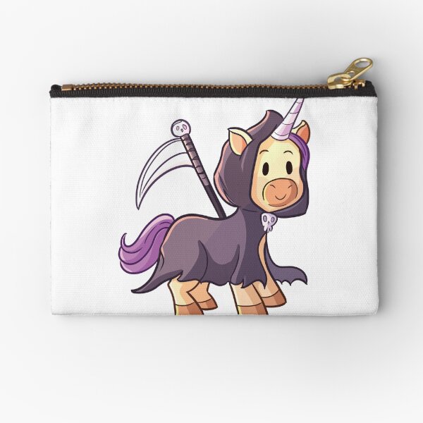 Reaper Unicorn Halloween Design Zipper Pouch