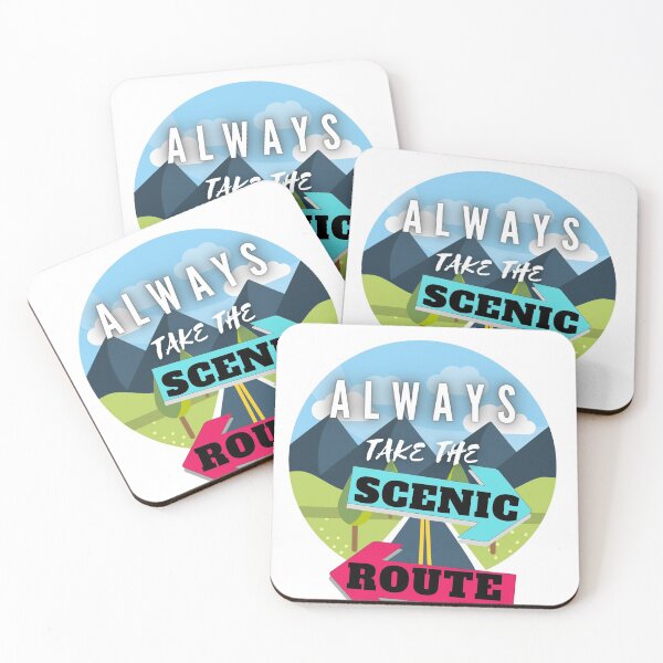 Item preview, Always take the scenic route, retro designed and sold by Coots89.