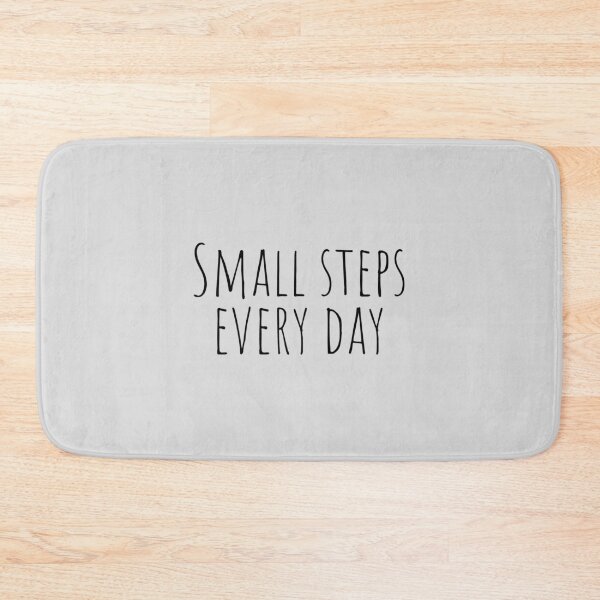 Item preview, Small Steps Every Day, Motivational quotes designed and sold by Minimalist Quotes and Sayings.