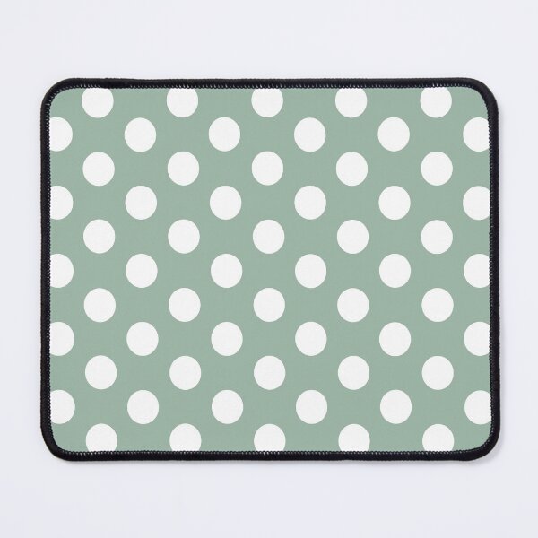 Item preview, Medium WHITE and MUTED GREEN POLKA DOTS designed and sold by RachelMacht.