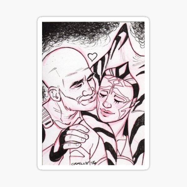 Vista previa del artículo con la obra «Blanco y negro RexSoka Rebels Reunite SWR», diseñado y vendido por livielightyear.