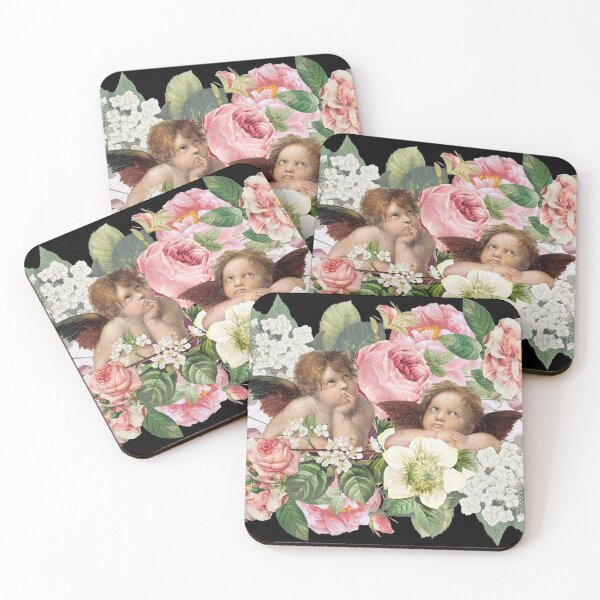 Item preview, Classic Vintage Cherubs Surrounded By Beautiful Flowers designed and sold by TrulyEpoque.