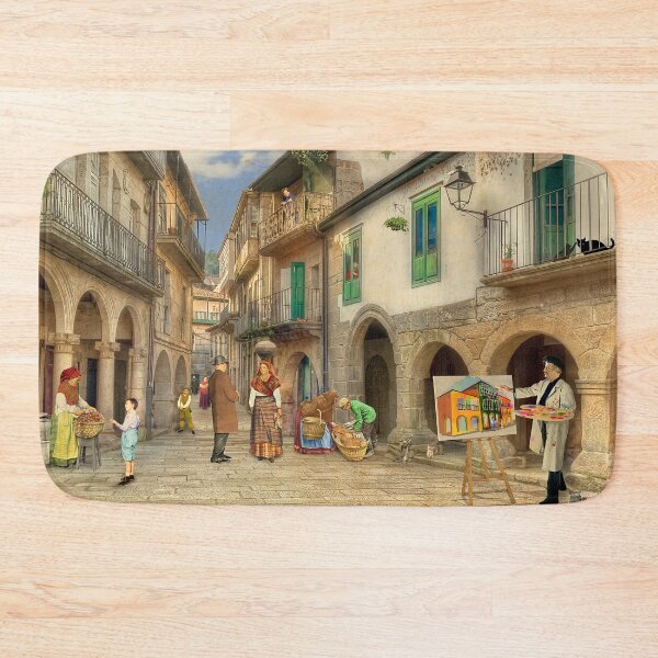 Item preview, Painting in the street (Jewish Quarter of Ribadavia - Ourense) designed and sold by PrivateVices.
