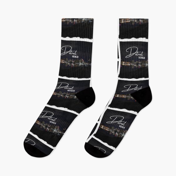 Item preview, Detroit Michigan at night designed and sold by BeatyinChaos.